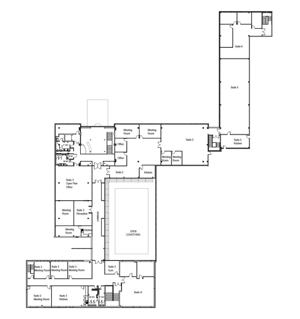 First floor map of building