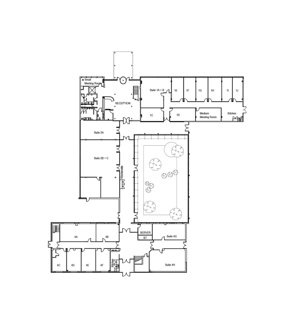 Ground floor map of building